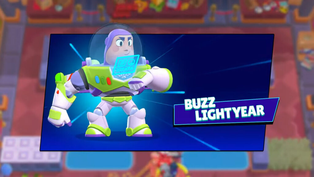 The image show Buzz Lightyear in Brawl Stars - a new time-limited character