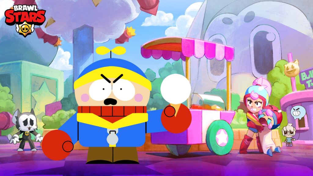 The art picture shows the skin of Eric Cartman from South Park in Brawl Stars