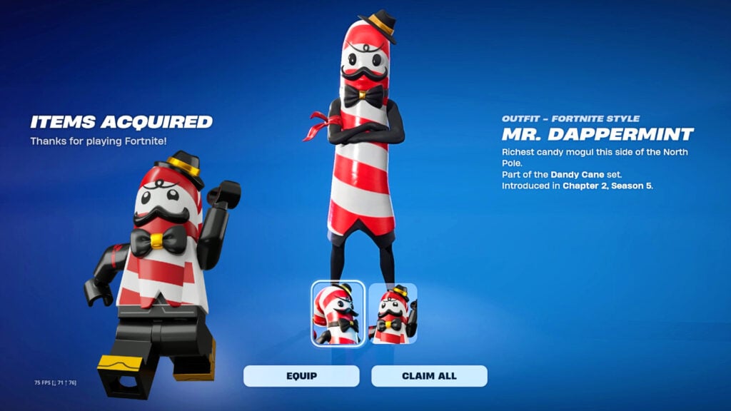 Fortnite: How to get the Mr. Dappermint skin for free