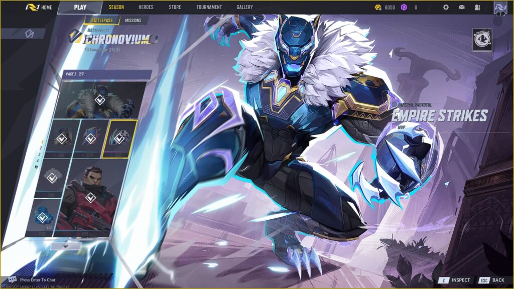 Empire Strikes Black Panther MVP Animation in the Marvel Rivals Season 0 Battlepass.