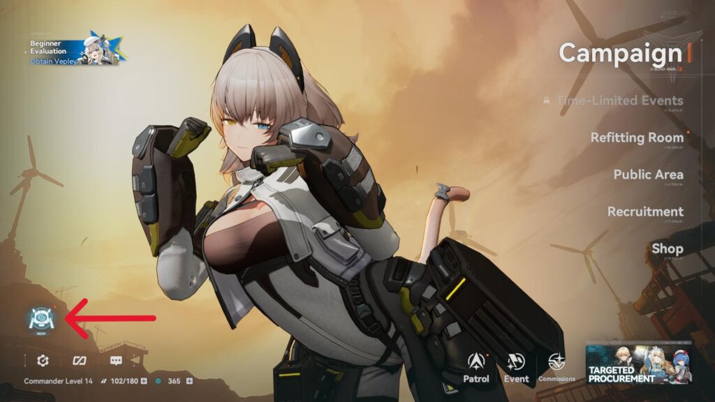 Drone menu in GFL2 (Screenshot via esports.gg)