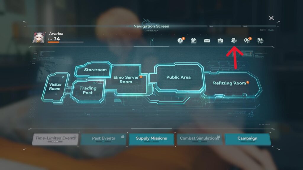Friends menu in GFL2 (Screenshot via esports.gg)