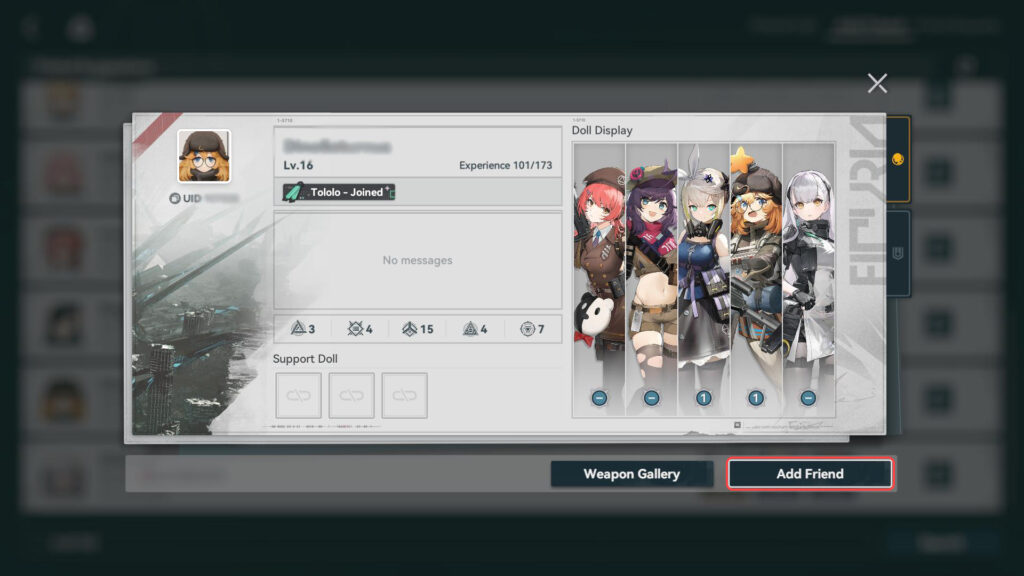 Add Friend in GFL2 (Screenshot via esports.gg)