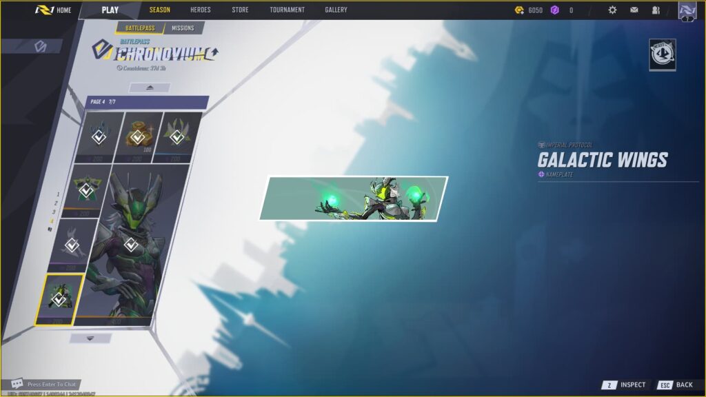 Galactic Wings Nameplate