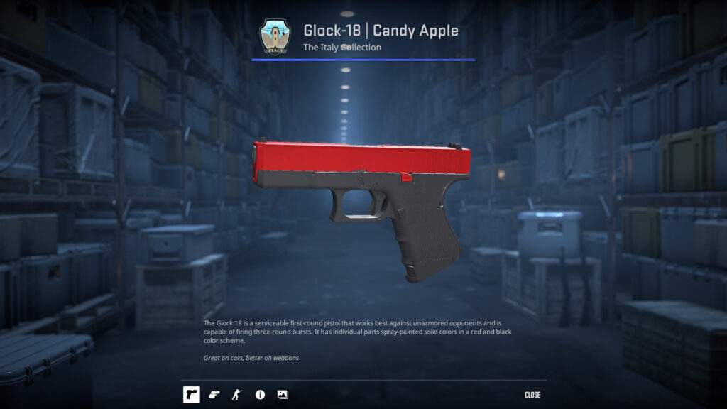 Christmas CS2 Skin - Glock-18 Candy Apple