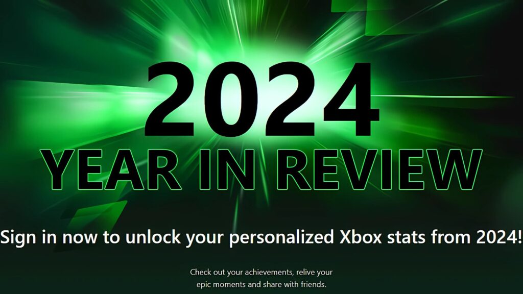 How to get your 2024 Xbox Year in Review
