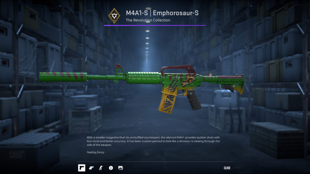 Christmas CS2 Skin - M4A1-S Emphorosaur-S