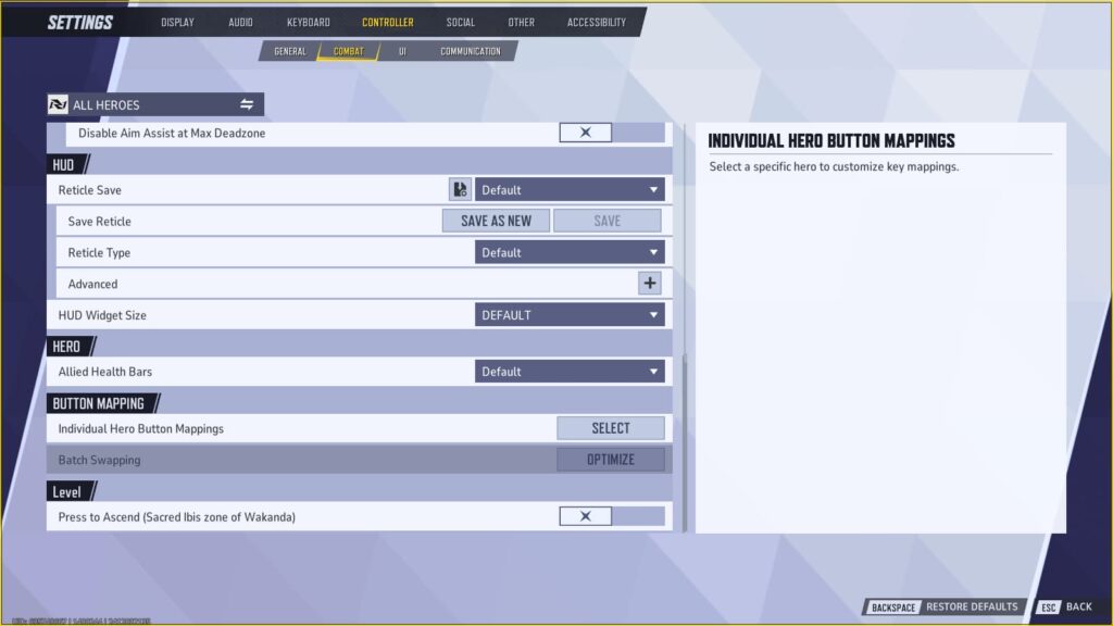 Best controller settings for Marvel Rivals