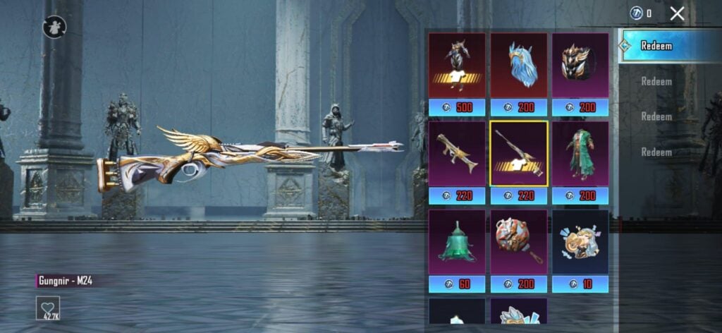 Gungnir - M24 collaboration item is now available in PUBG MOBILE.