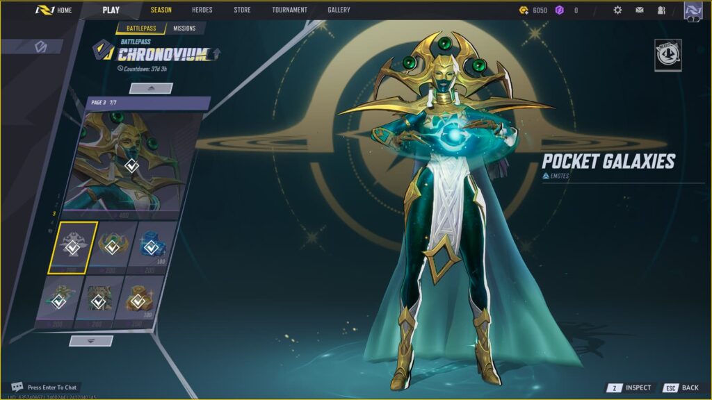 Pocket Galaxies Emote in the Marvel Rivals Season 0 Battlepass.