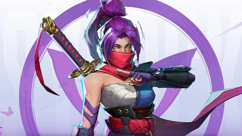 Official image of how the character Psylocke is depicted in Marvel Rivals.
