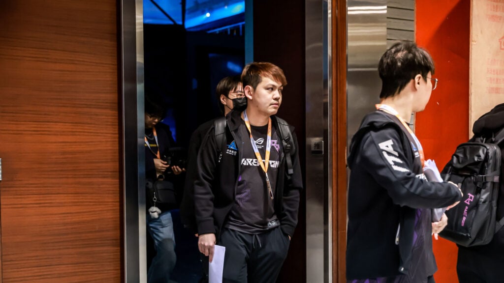 Rare Atom players leaving the stage at the Shanghai Major 2024.