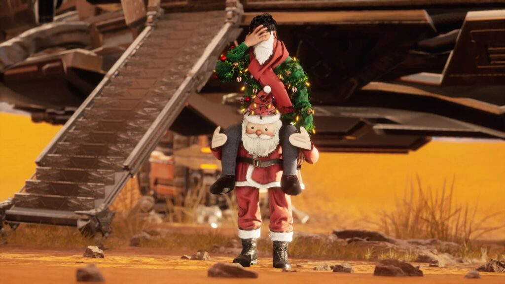 Adam in the I'm No Santa outfit from the Stellar Blade holiday event update.