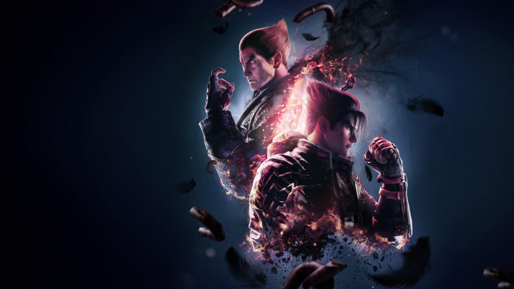Tekken 8's characters Kazuya and Jim featured in the official art.