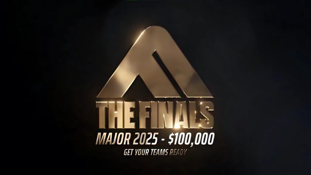 The announcement for The Finals Major coming in 2025 with a $100,000 prize pool.