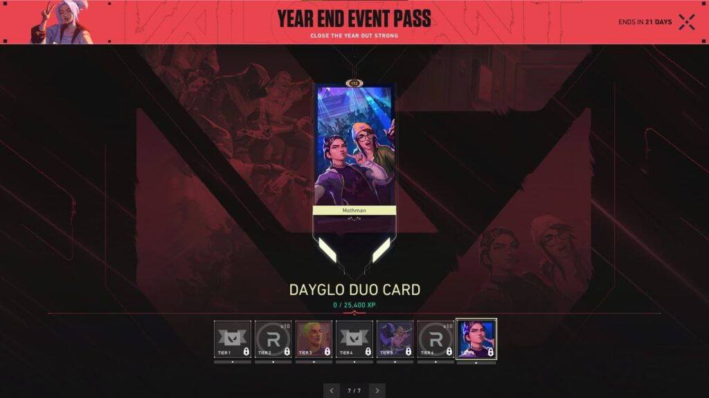 Dayglo Duo Card