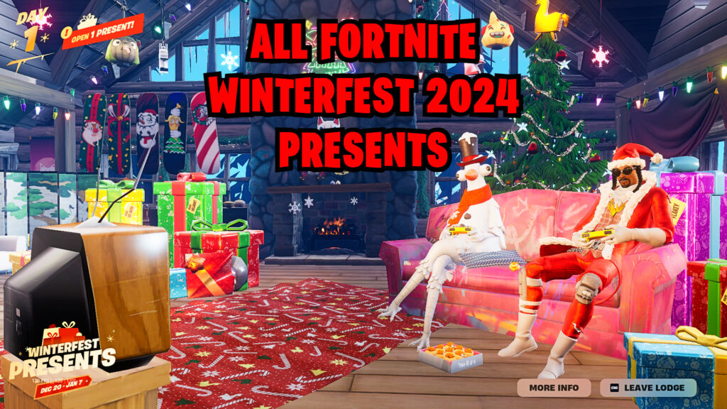 Fortnite Winterfest 2024 Presents: Here’s what is in all of them
