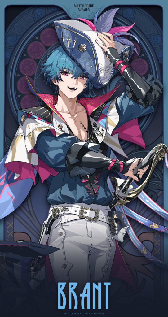 It’s an art poster for Brant, a new character in the game Wuthering Waves Version 2.0