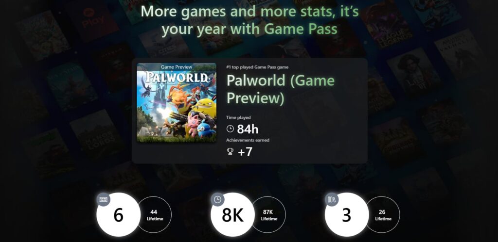 Game Pass stats