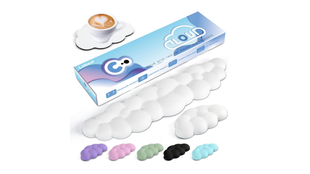 Cloud wrist rest gamer gift ideas