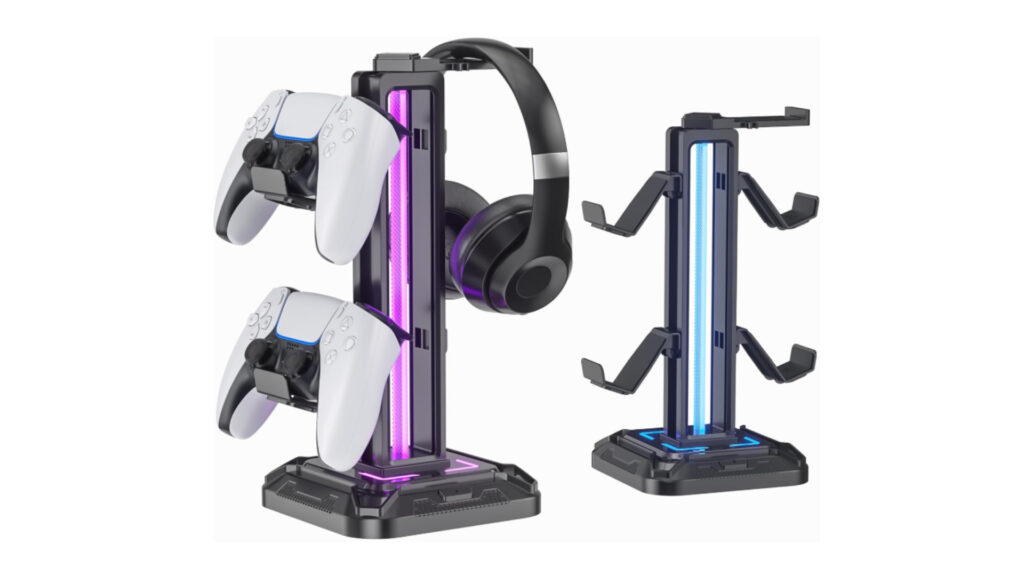 Headsett and controller stand for PS5 gaming
