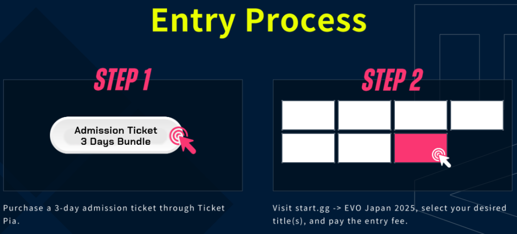 How to register for Evo Japan 2025