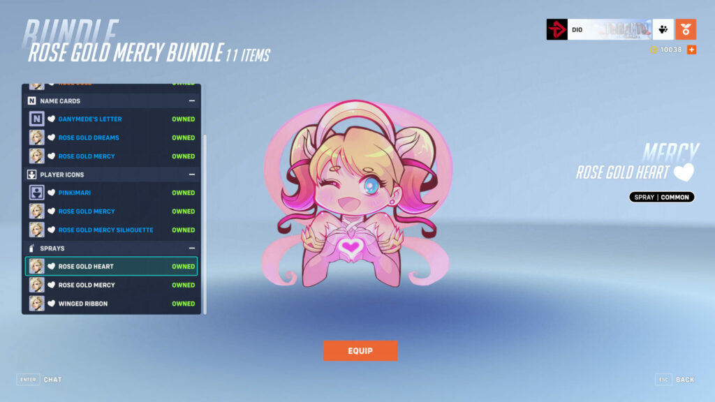 Rose Gold Mercy Bundle