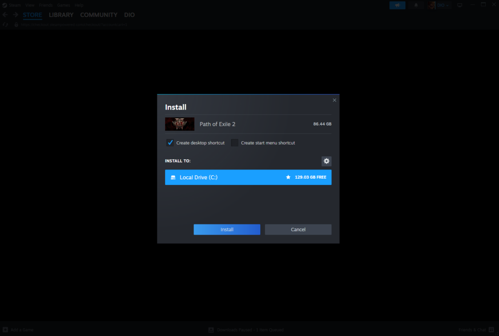 Path of Exile 2 install