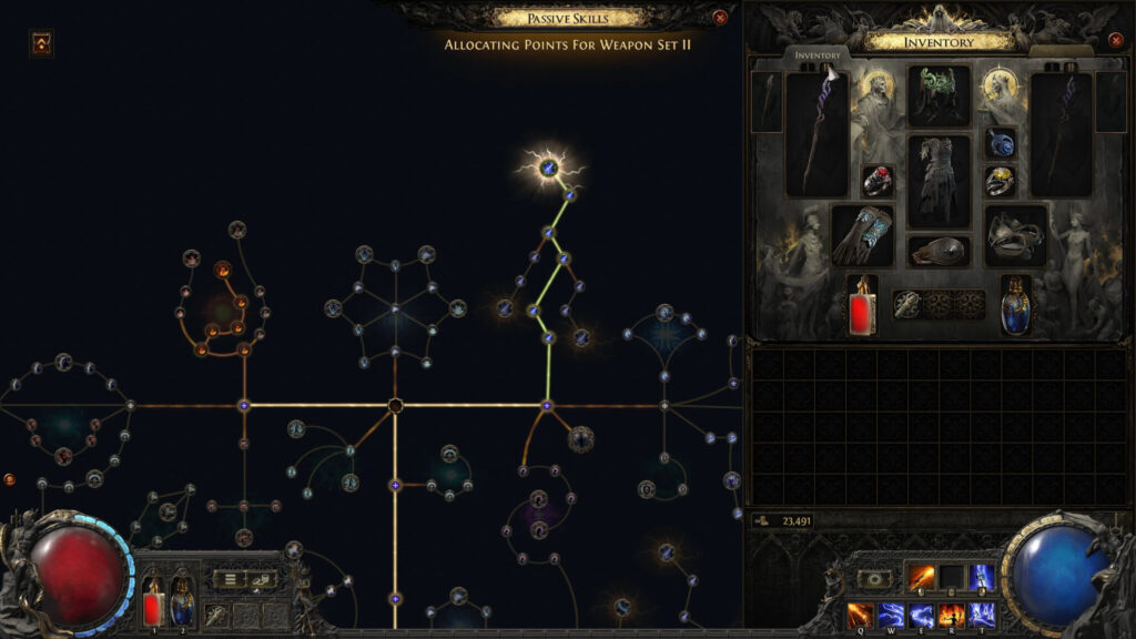 Passive skills screenshot 