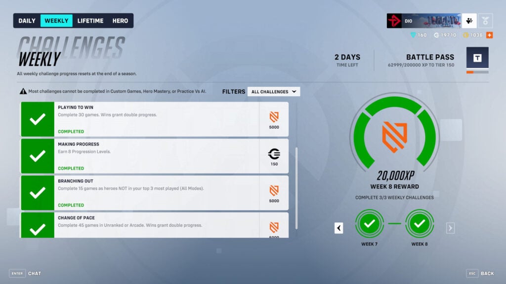 Overwatch 2 double XP weekend