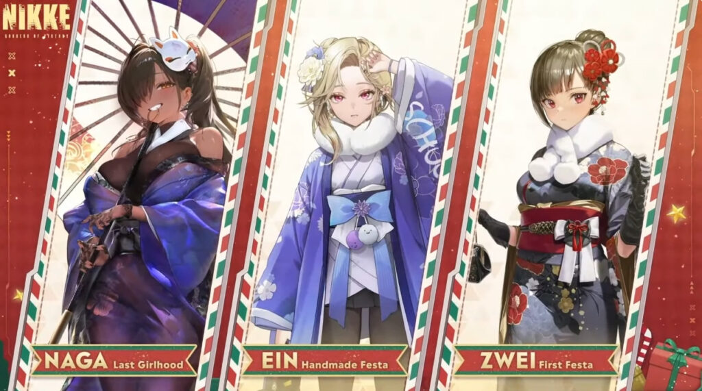 Naga, Ein, and Zwei will get new Japanese-inspired New Year costumes.