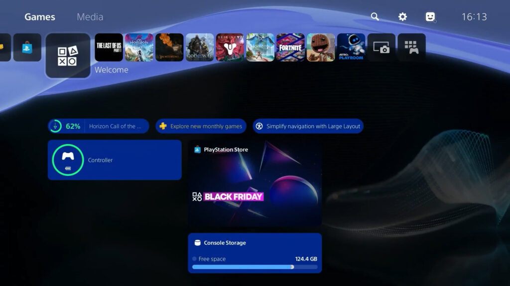 PS4 Theme in PS5 Update
