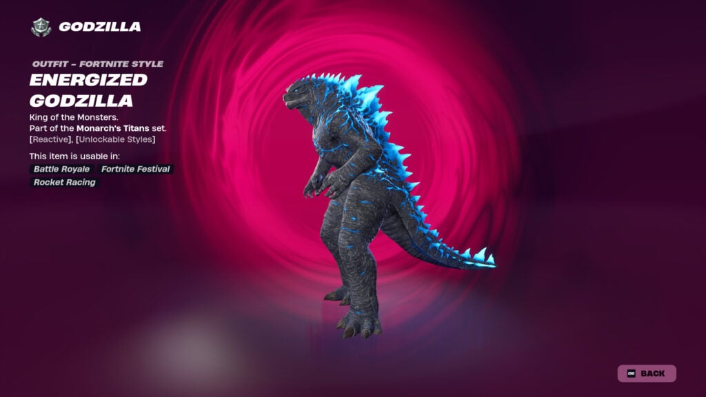 How to get the Godzilla skin in Fortnite