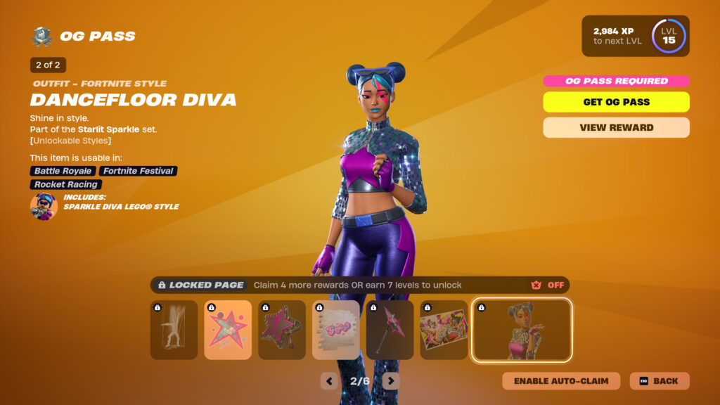 Fortnite OG Season 2 Battle Pass Page 2