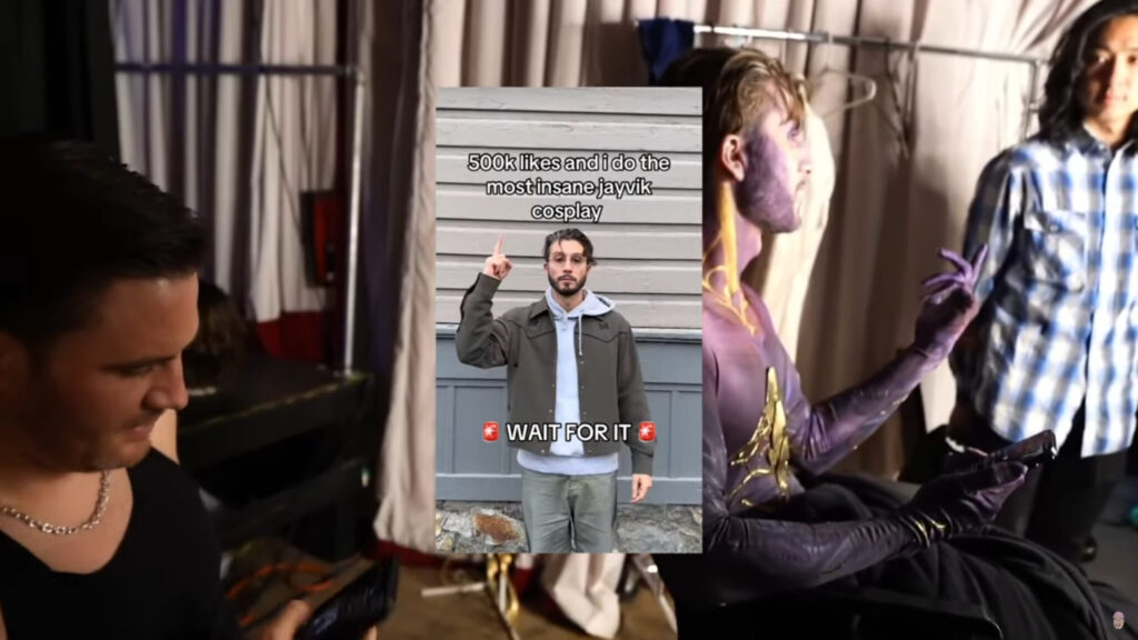 bbno and Will Neff behind the scenes