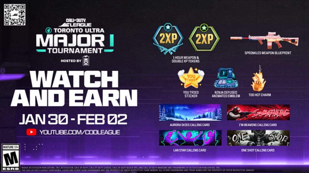 CDL Major 1 2025: How to watch and earn free in-game rewards