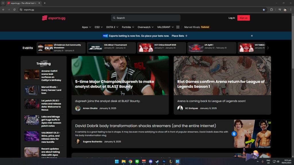 Desktop Mate's AI Elle-tan at minimum size (Screenshot via esports.gg)