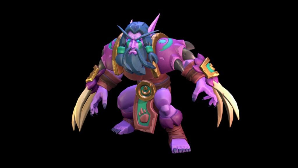 Warcraft Rumble Druid of the Claw Night Elf form