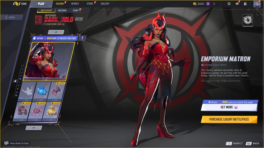 Emporium Matron Scarlet Witch Costume