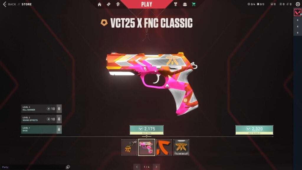 FNATIC 2025 VCT team capsule