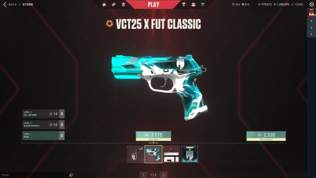 FUT Esports 2025 VCT team capsule