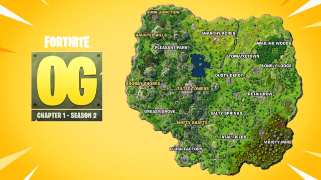Fortnite OG Season 2 map: All locations revealed