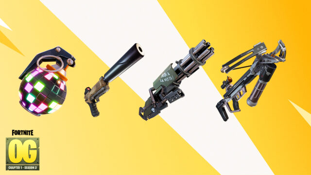 Fortnite OG Season 2 loot pool: All weapons and items