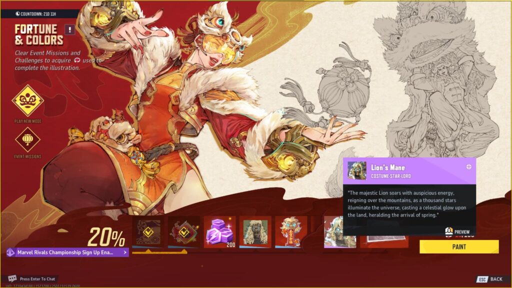 How to get the free Lion's Mane Star-Lord skin in Marvel Rivals