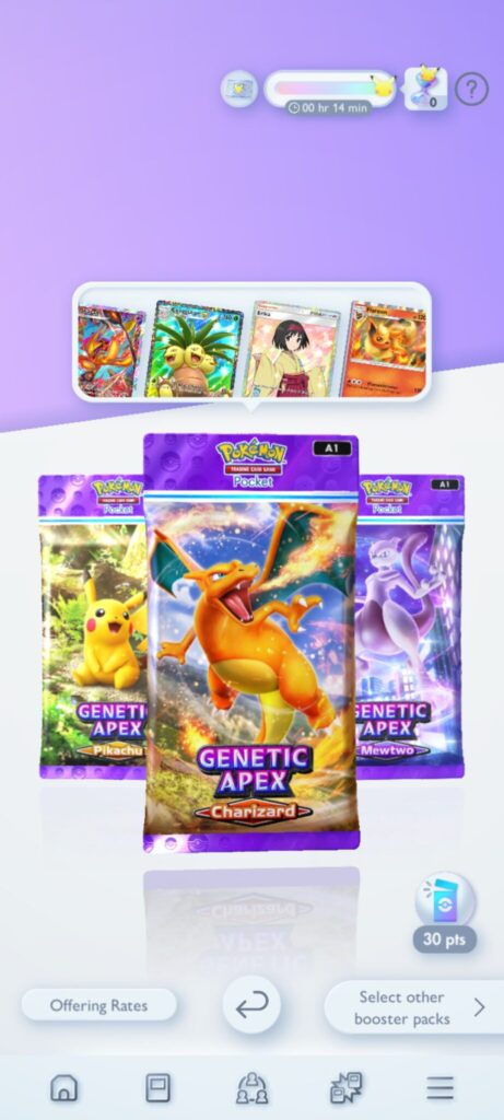 The Genetic Apex expansion pack in Pokémon TCG Pocket