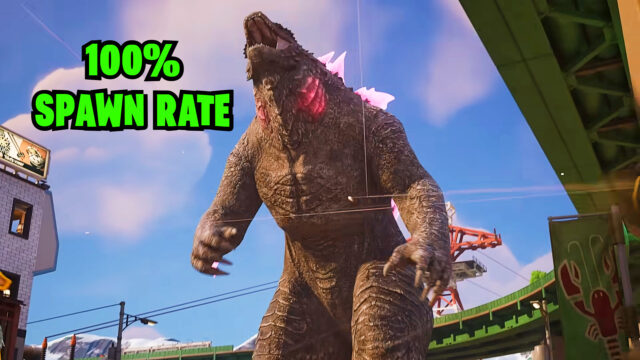 Godzilla's Fortnite spawn rate has increased to 100%