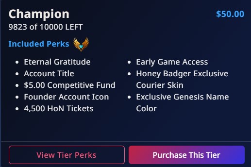 Heroes of Newerth: Reborn Genesis Campaign tier 5