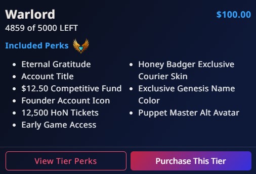 Heroes of Newerth: Reborn Genesis Campaign tier 6