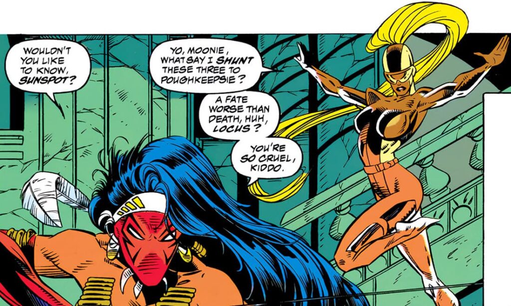 Locus, a leaked character for Marvel Rivals.