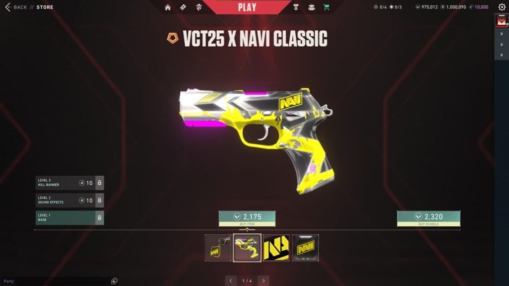 Natus Vincere 2025 VCT team capsule